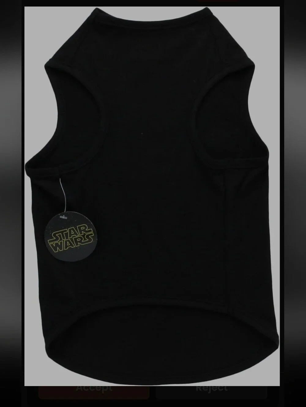 Star Wars Black Dogs Tank Top with Yellow Logo